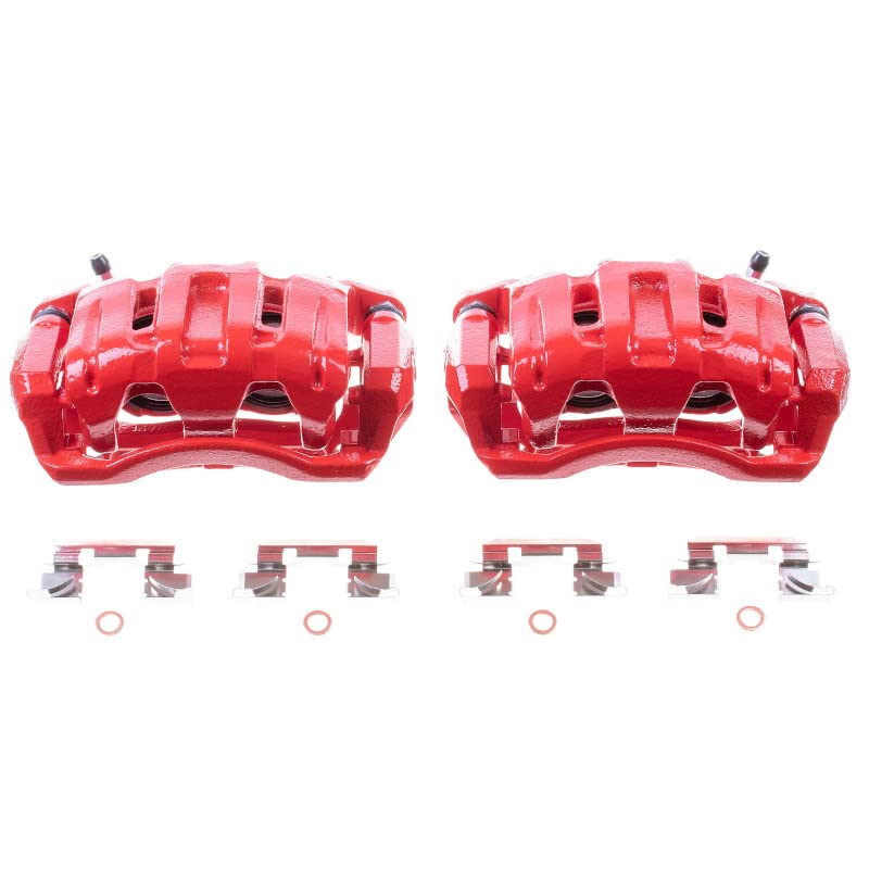 ペップへ Amazon.com: Power Stop Front S2958 Pair of High-Temp Red